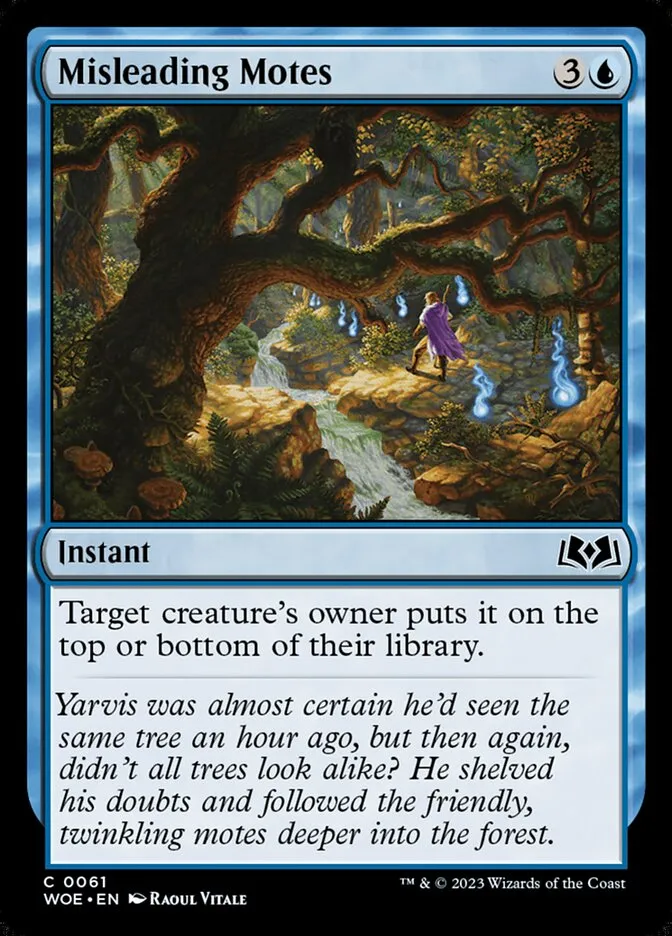 2023 Wilds of Eldraine Misleading Motes #61 common card image