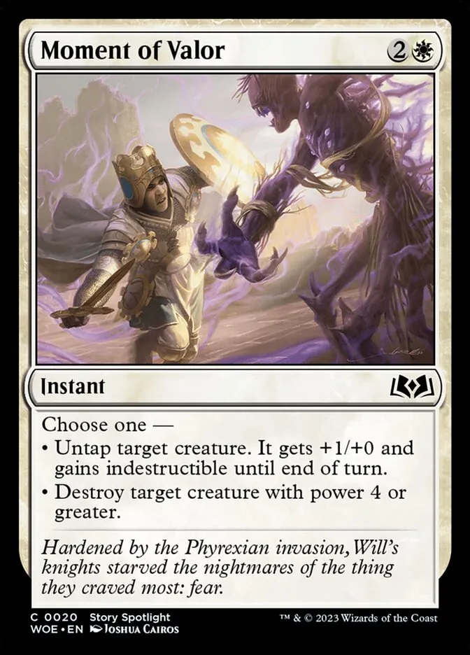 2023 Wilds of Eldraine Moment of Valor #20 common card image