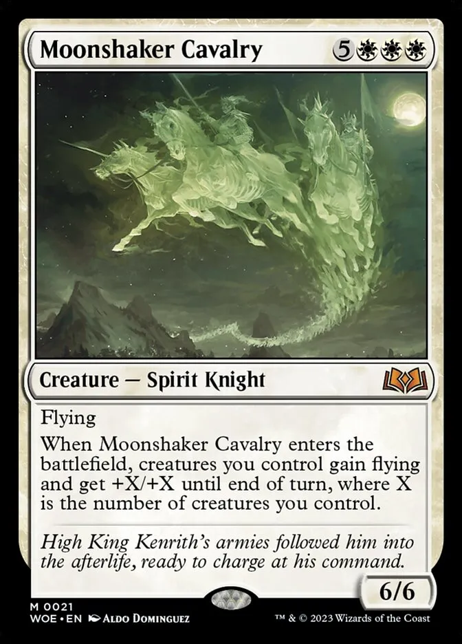 2023 Wilds of Eldraine Moonshaker Cavalry mythic #21 mythic card image