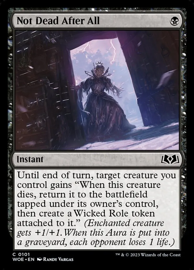 2023 Wilds of Eldraine Not Dead After All common #101 common card image