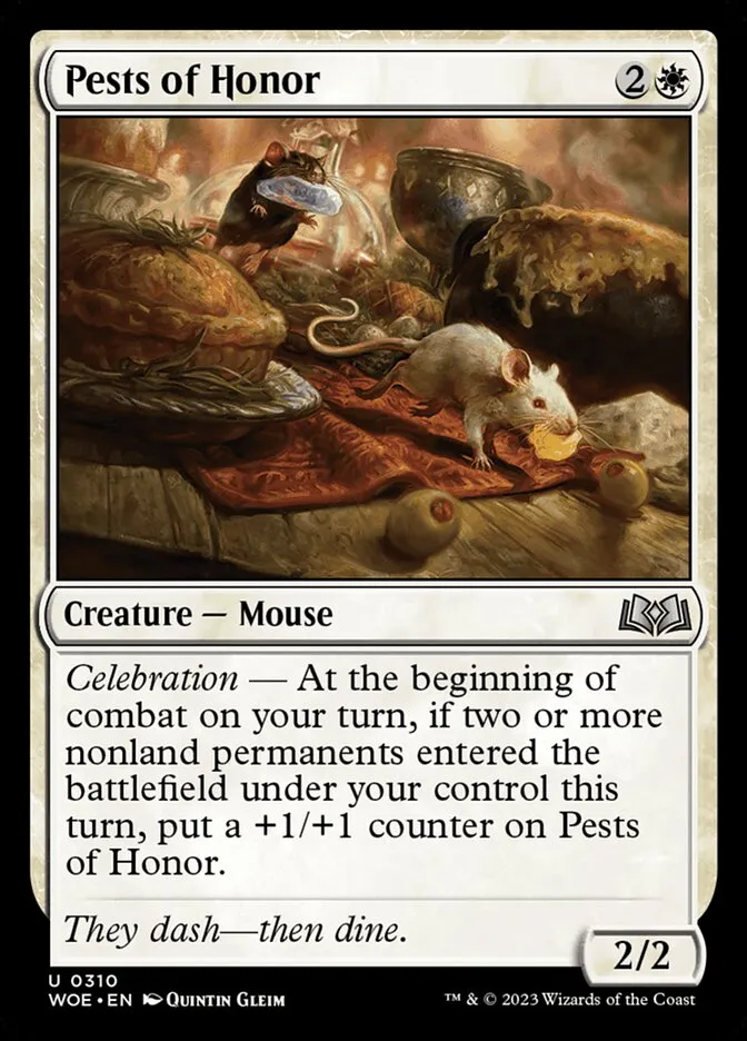 2023 Wilds of Eldraine Pests of Honor #310 uncommon card image