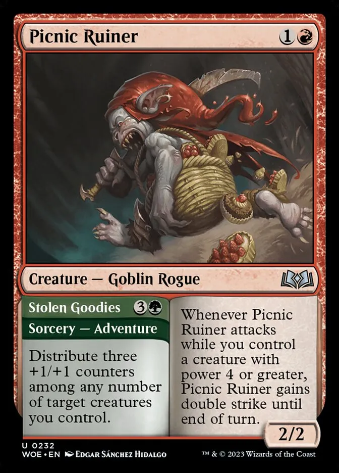 2023 Wilds of Eldraine Picnic Ruiner // Stolen Goodies #232 uncommon card image