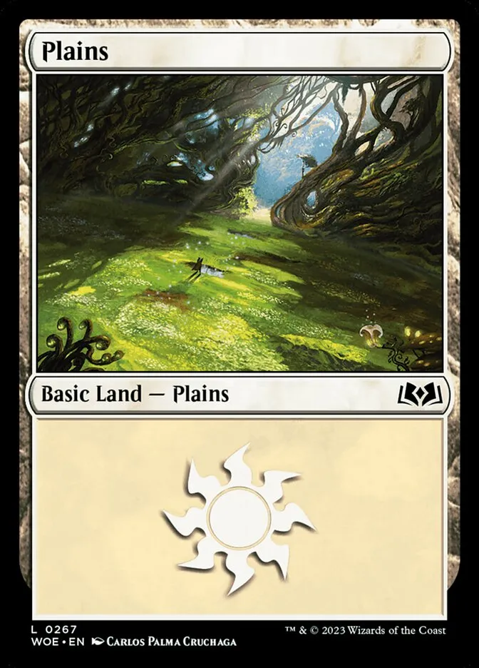 2023 Wilds of Eldraine Plains #267 common card image