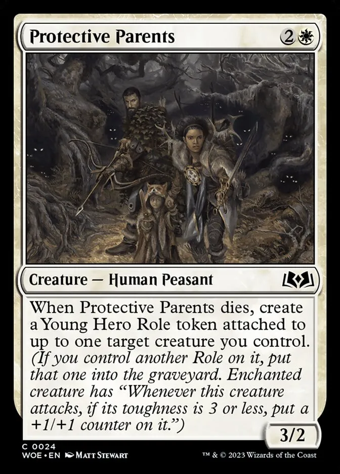 2023 Wilds of Eldraine Protective Parents #24 common card image