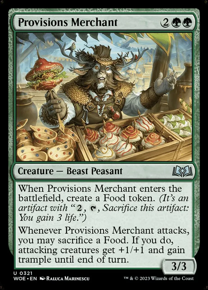 2023 Wilds of Eldraine Provisions Merchant #321 uncommon card image