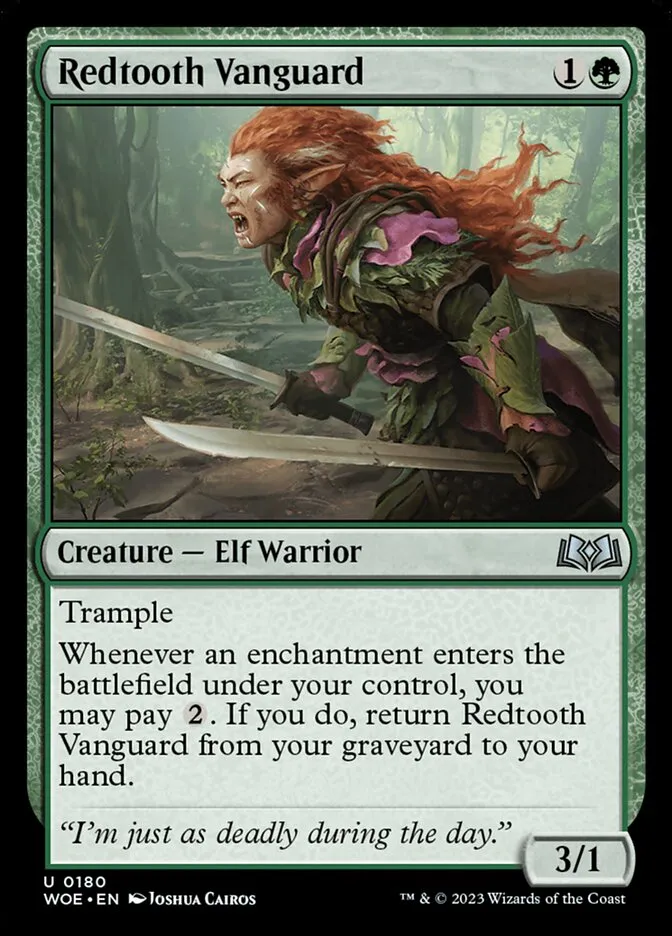 2023 Wilds of Eldraine Redtooth Vanguard #180 uncommon card image