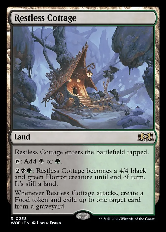 2023 Wilds of Eldraine Restless Cottage #258 rare card image