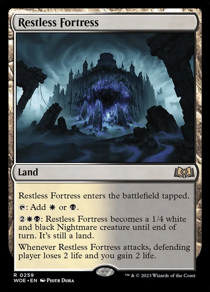 2023 Wilds of Eldraine Restless Fortress #259 rare card image