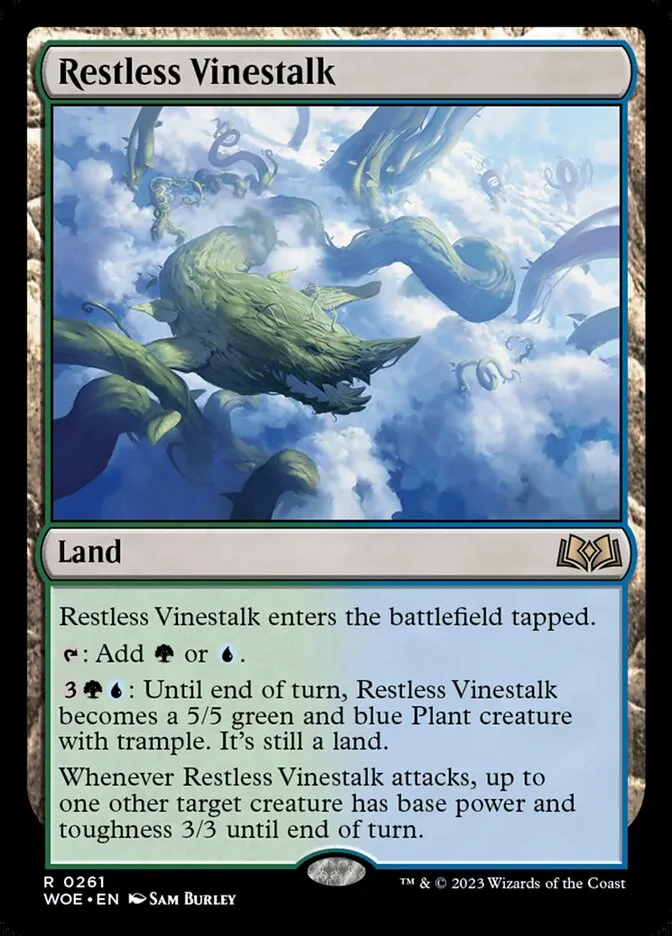 2023 Wilds of Eldraine Restless Vinestalk #261 rare card image