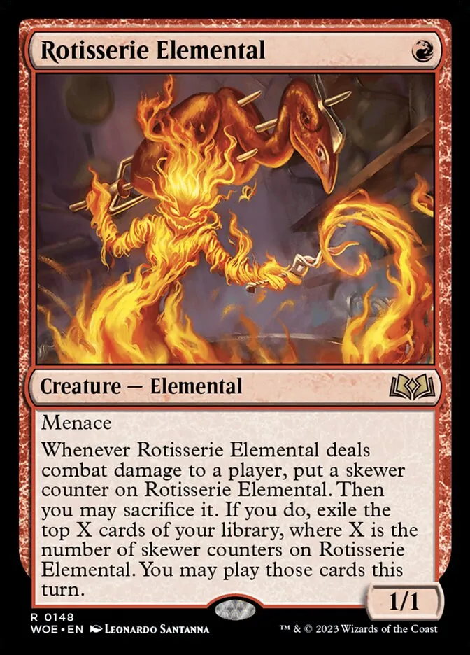 2023 Wilds of Eldraine Rotisserie Elemental [Promo] rare #148 rare card image
