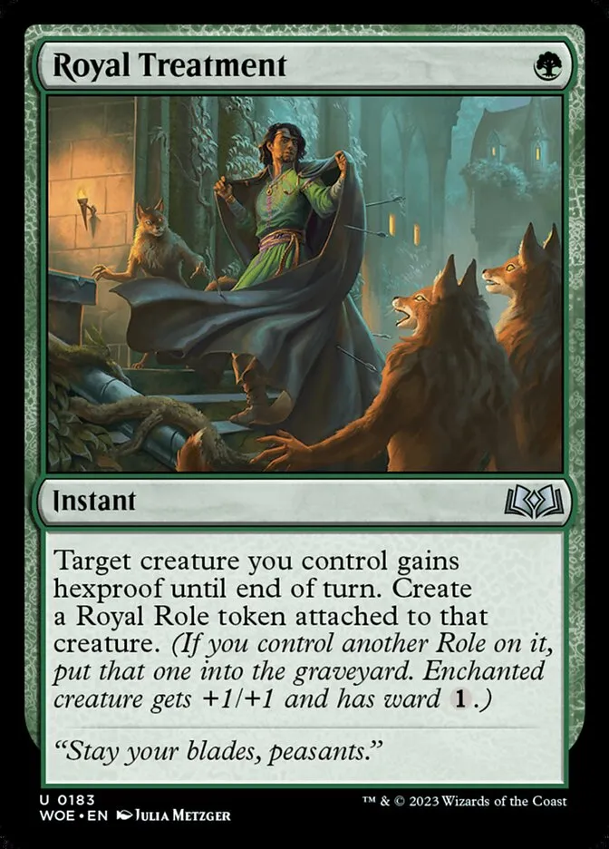 2023 Wilds of Eldraine Royal Treatment #183 uncommon card image