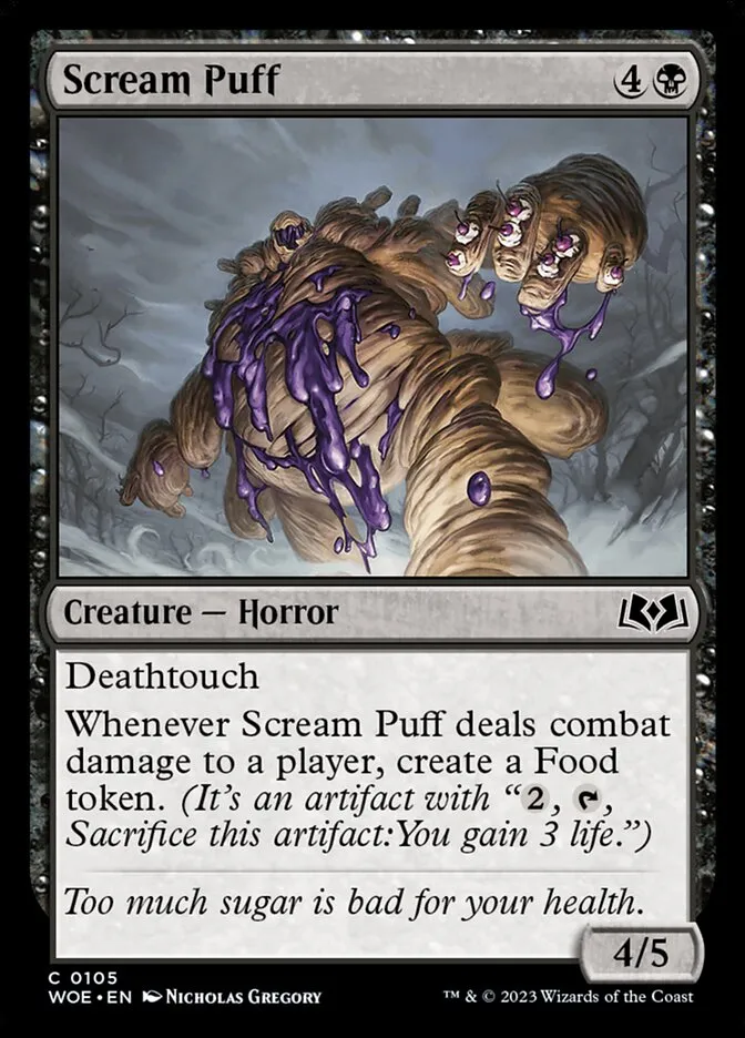 2023 Wilds of Eldraine Scream Puff #105 common card image