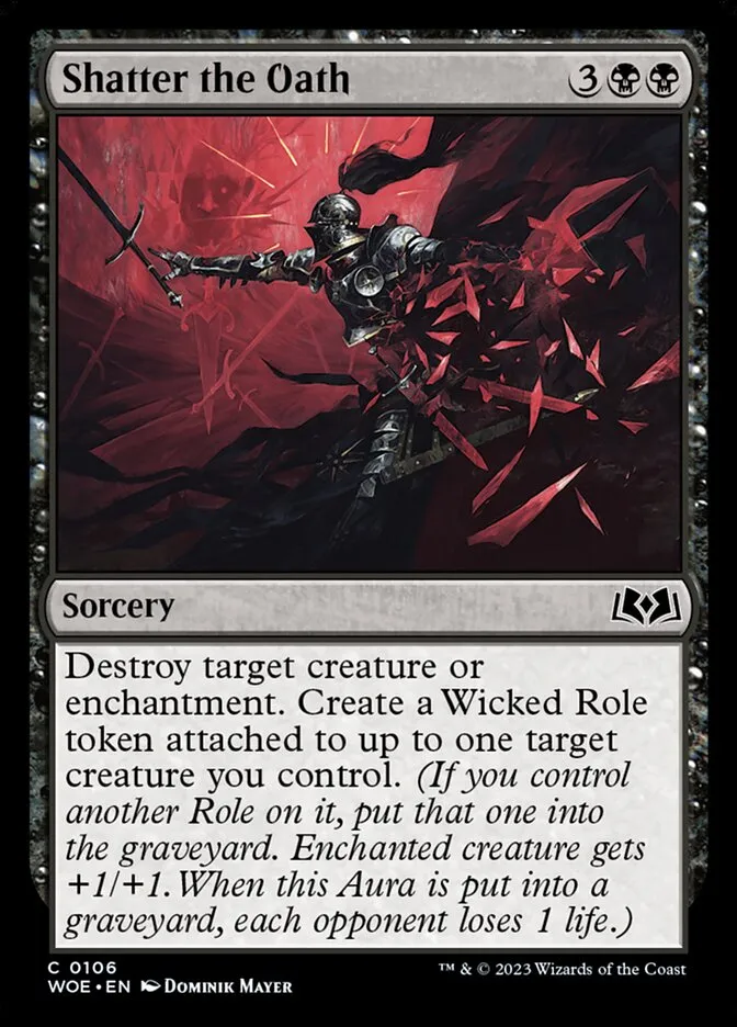 2023 Wilds of Eldraine Shatter the Oath #106 common card image