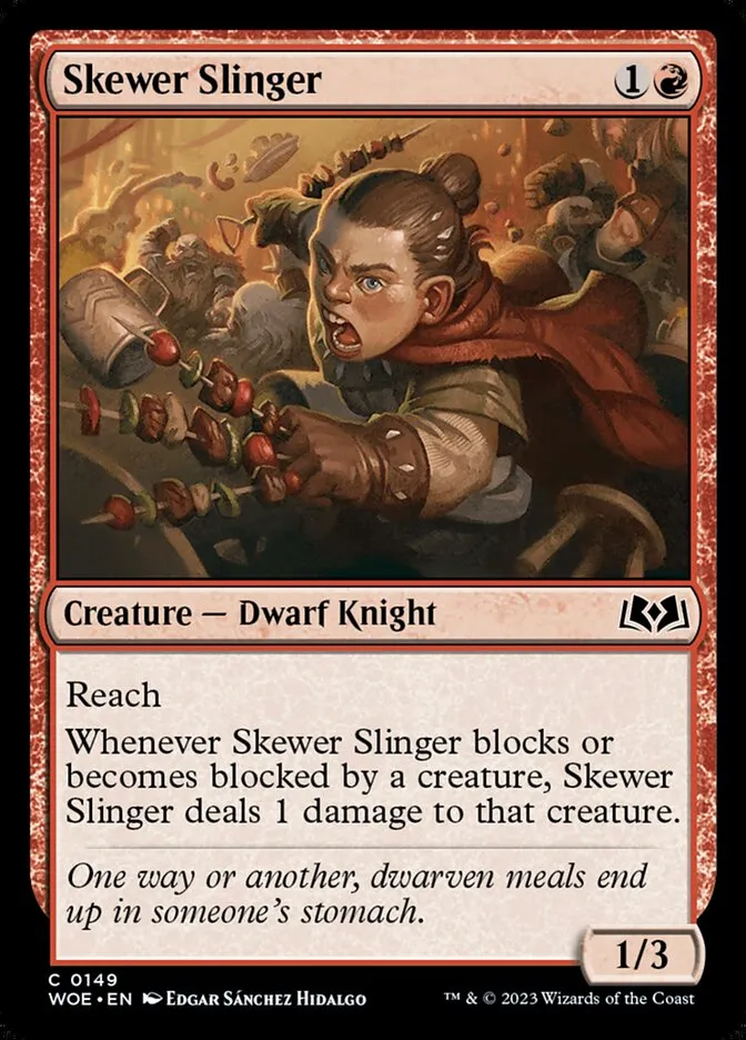 2023 Wilds of Eldraine Skewer Slinger #149 common card image