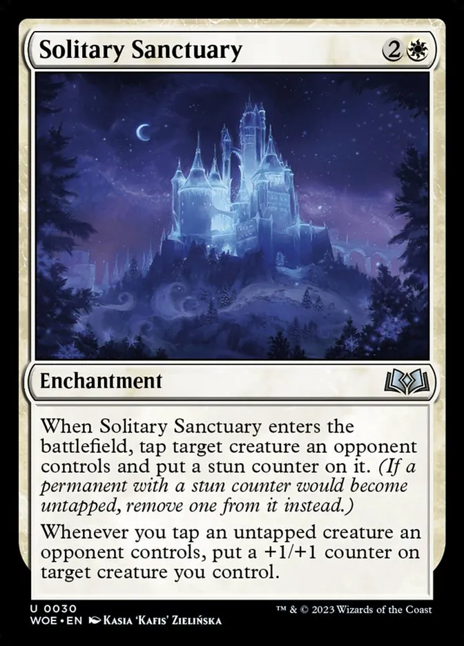 2023 Wilds of Eldraine Solitary Sanctuary #30 uncommon card image