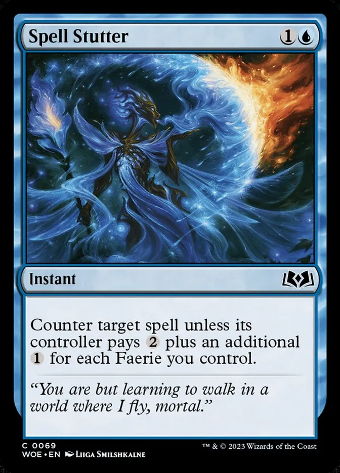 2023 Wilds of Eldraine Spell Stutter common #69 common card image