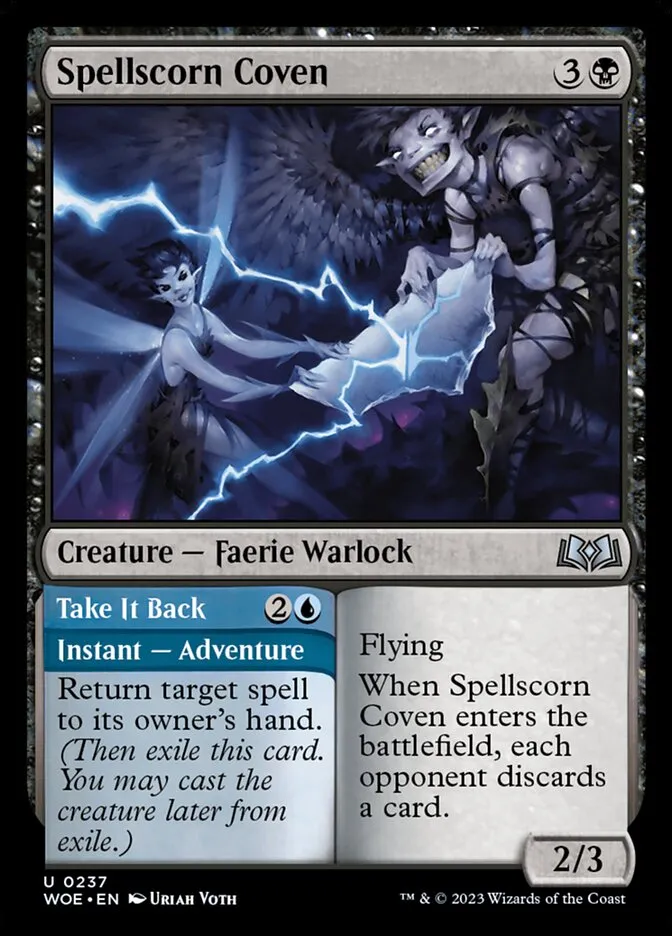 2023 Wilds of Eldraine Spellscorn Coven // Take It Back #237 uncommon card image