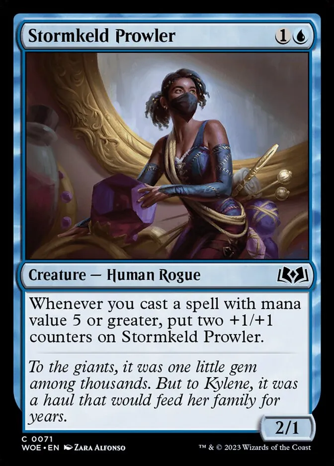 2023 Wilds of Eldraine Stormkeld Prowler #71 common card image