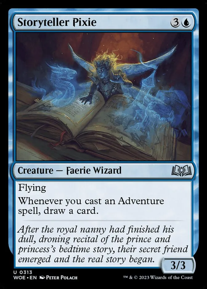 2023 Wilds of Eldraine Storyteller Pixie uncommon #313 uncommon card image