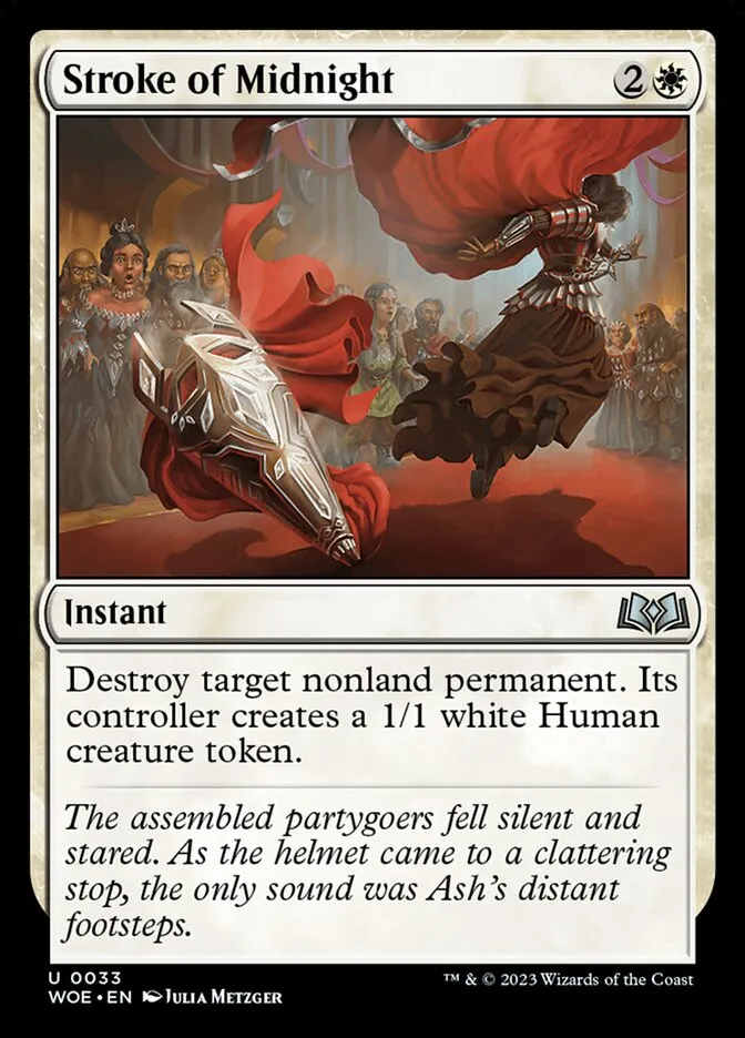 2023 Wilds of Eldraine Stroke of Midnight #33 uncommon card image