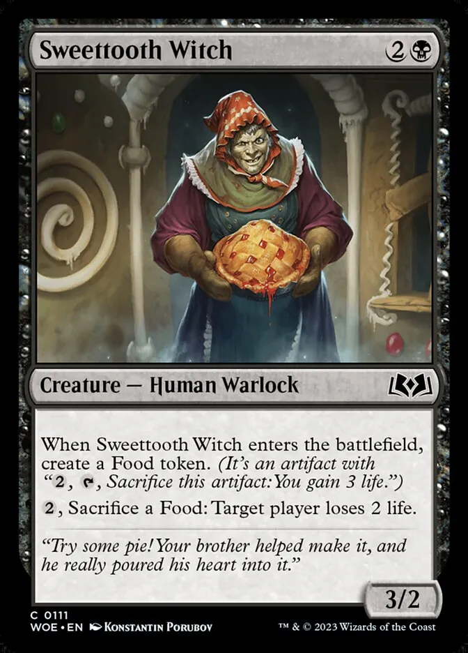 2023 Wilds of Eldraine Sweettooth Witch #111 common card image