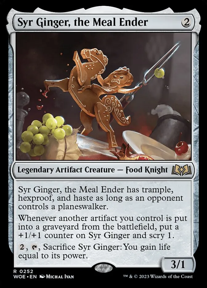 2023 Wilds of Eldraine Syr Ginger, the Meal Ender #252 rare card image