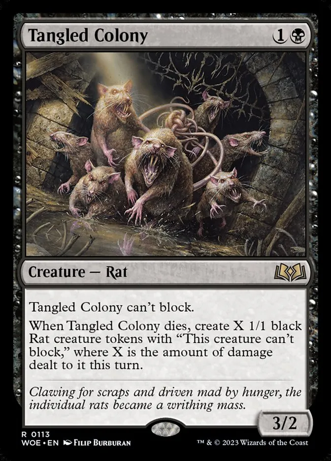 2023 Wilds of Eldraine Tangled Colony #113 rare card image