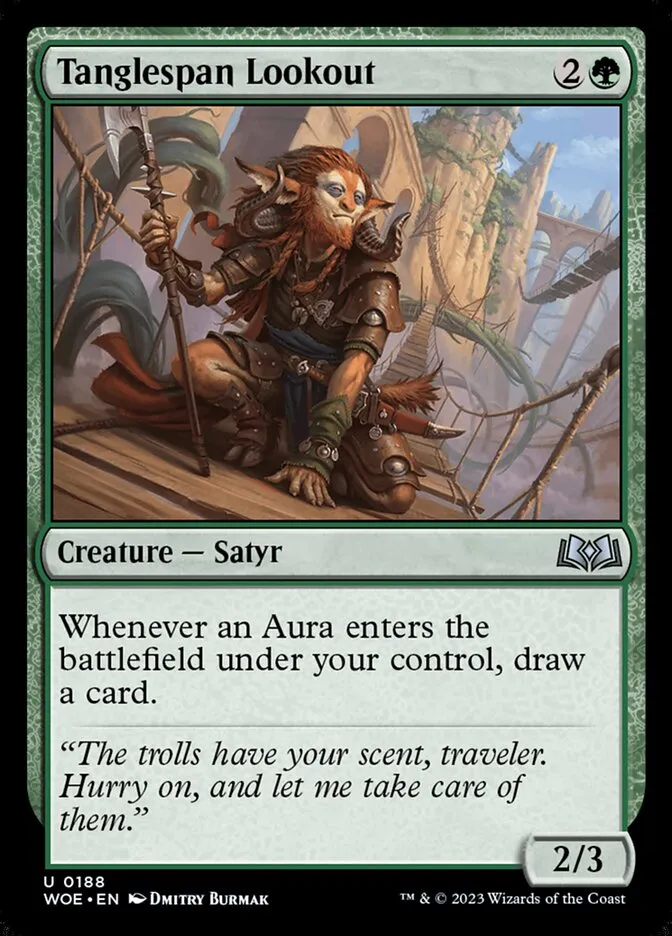 2023 Wilds of Eldraine Tanglespan Lookout #188 uncommon card image