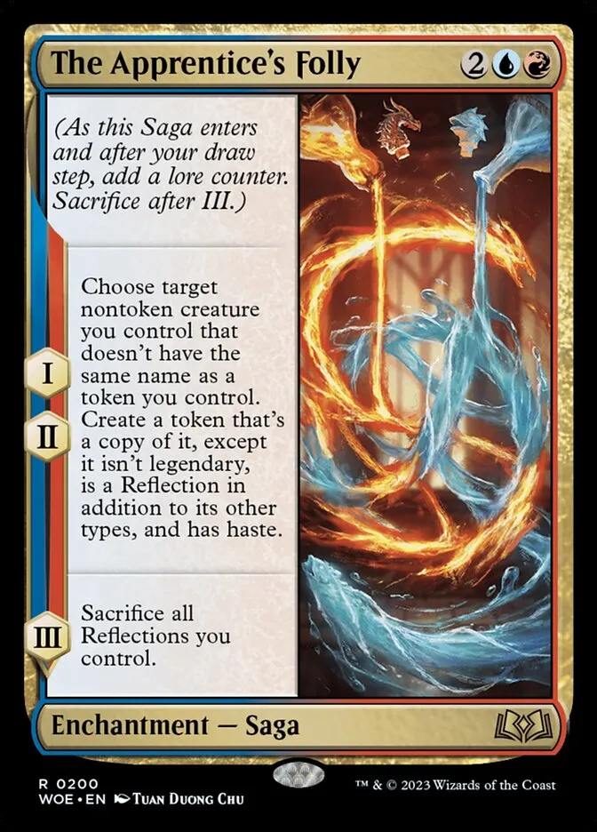 2023 Wilds of Eldraine The Apprentice's Folly #200 rare card image