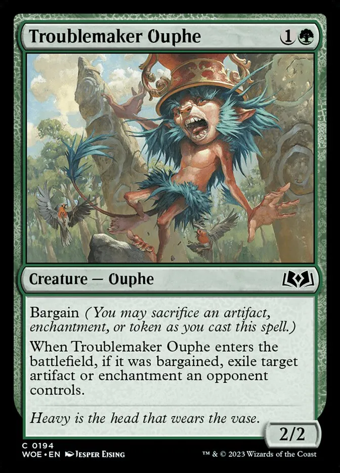 2023 Wilds of Eldraine Troublemaker Ouphe #194 common card image