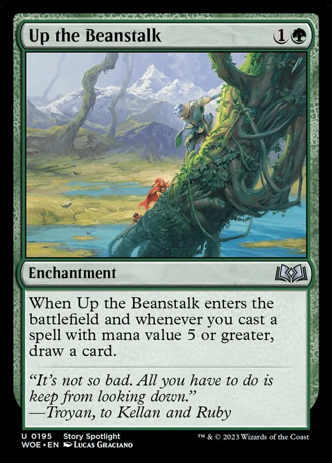 2023 Wilds of Eldraine Up the Beanstalk #195 uncommon card image