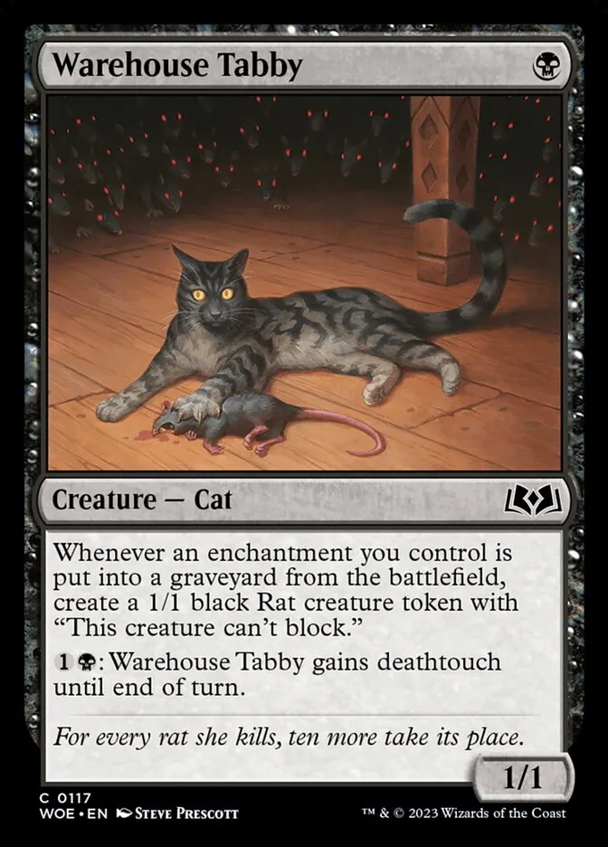 2023 Wilds of Eldraine Warehouse Tabby #117 common card image
