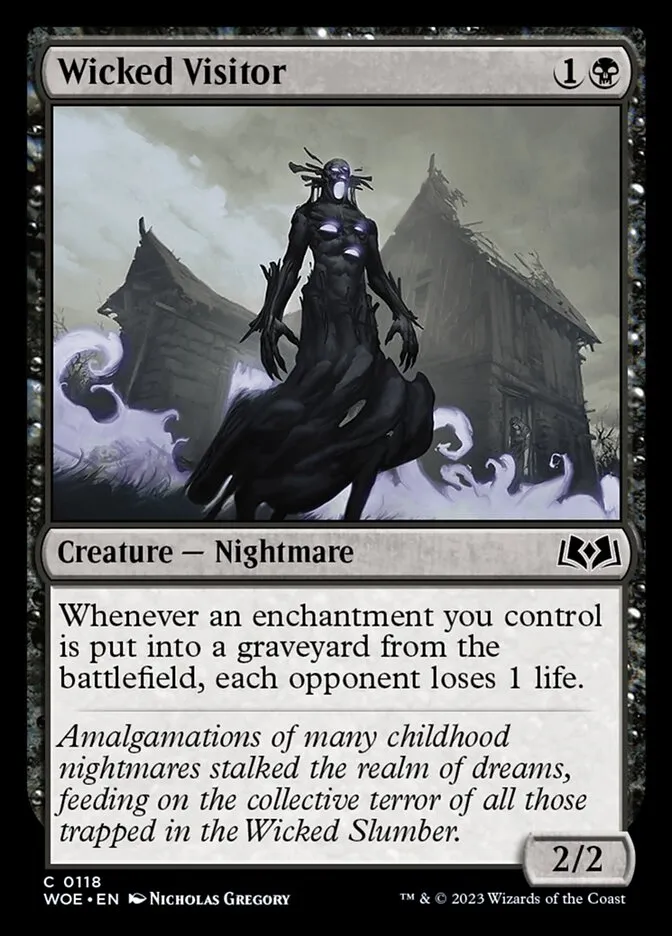 2023 Wilds of Eldraine Wicked Visitor #118 common card image