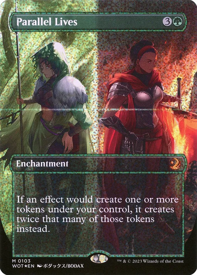2023 Wilds of Eldraine: Enchanting Tales Parallel Lives #103 mythic card image