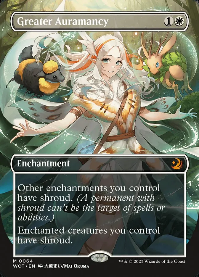2023 Wilds of Eldraine: Enchanting Tales Greater Auramancy #64 mythic card image