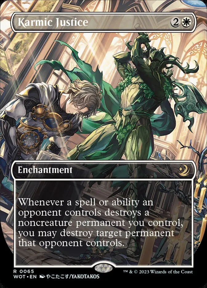 2023 Wilds of Eldraine: Enchanting Tales Karmic Justice #65 rare card image