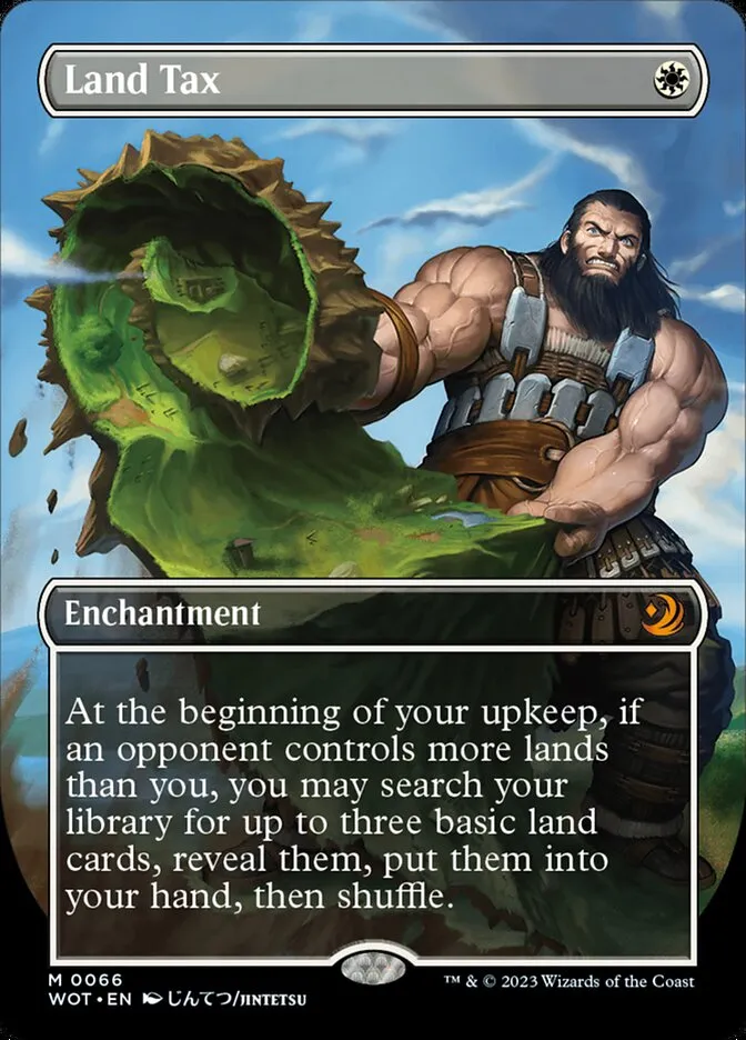 2023 Wilds of Eldraine: Enchanting Tales Land Tax #66 mythic card image