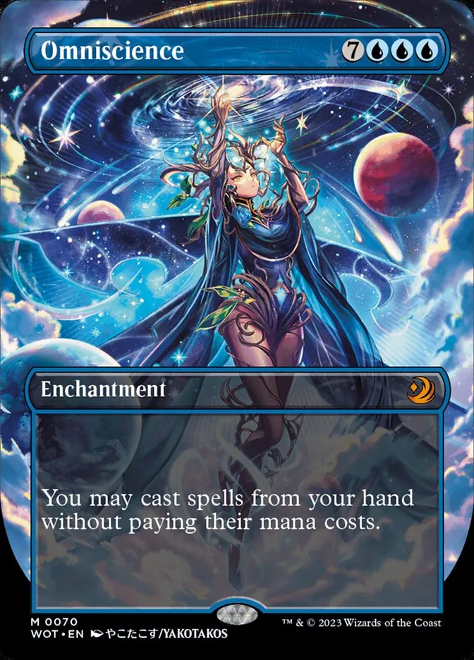 2023 Wilds of Eldraine: Enchanting Tales Omniscience #70 mythic card image