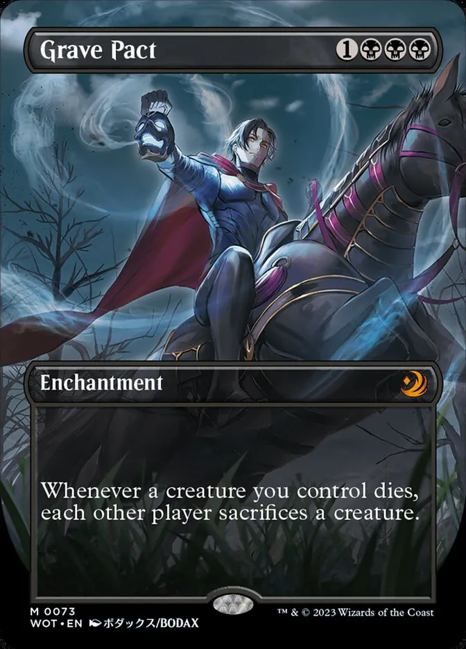 2023 Wilds of Eldraine: Enchanting Tales Grave Pact #73 mythic card image