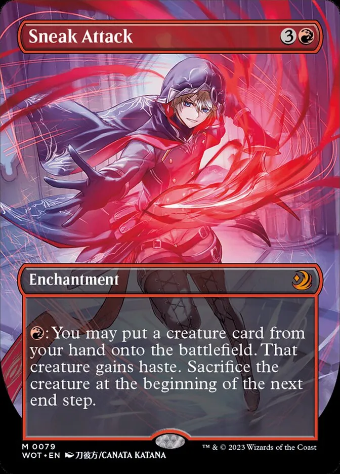 2023 Wilds of Eldraine: Enchanting Tales Sneak Attack #79 mythic card image