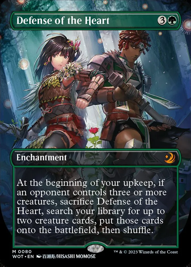 2023 Wilds of Eldraine: Enchanting Tales Defense of the Heart #80 mythic card image