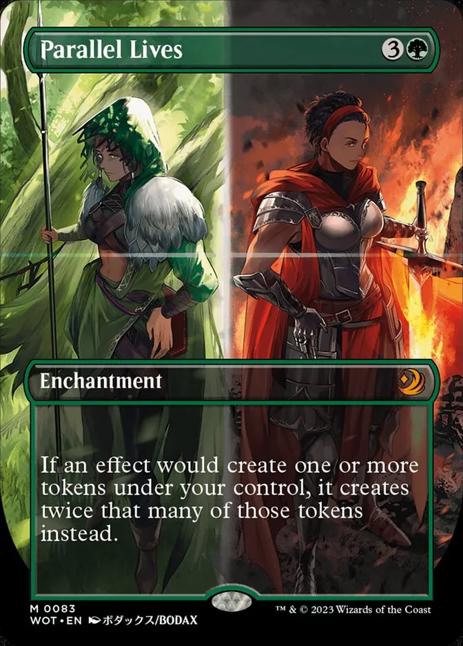 2023 Wilds of Eldraine: Enchanting Tales Parallel Lives #83 mythic card image