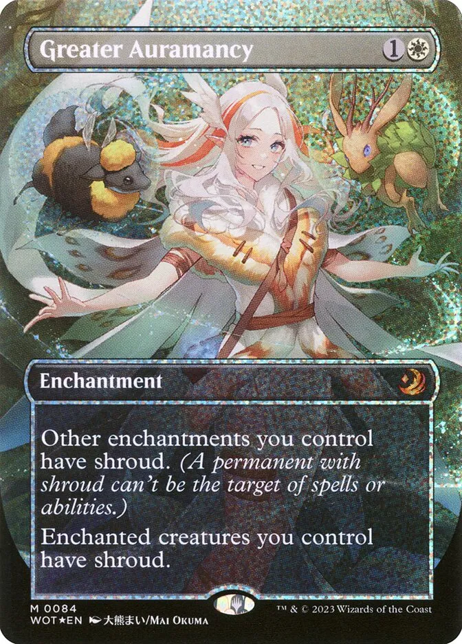 2023 Wilds of Eldraine: Enchanting Tales Greater Auramancy #84 mythic card image