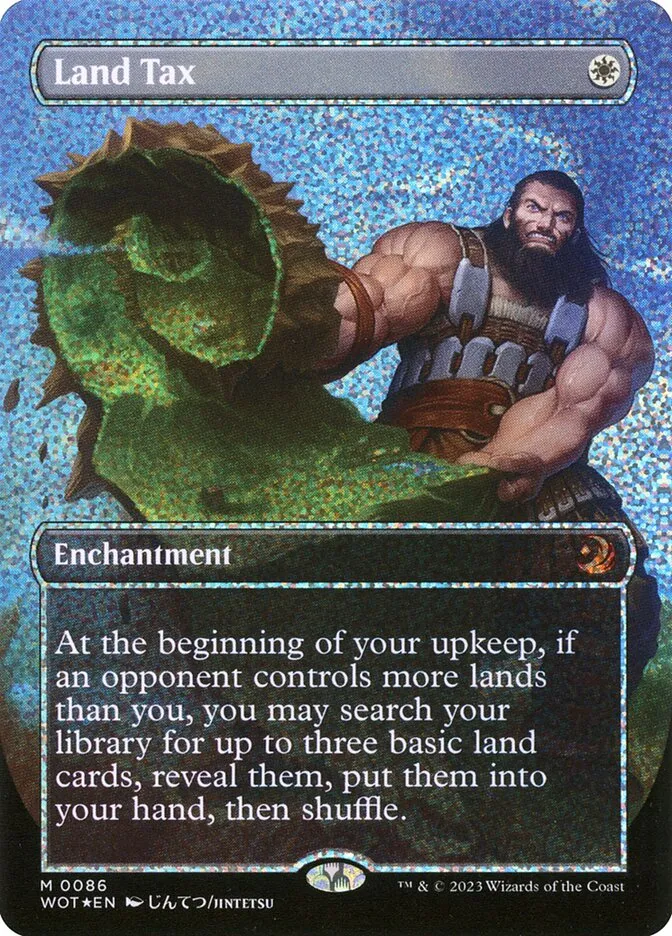 2023 Wilds of Eldraine: Enchanting Tales Land Tax #86 mythic card image