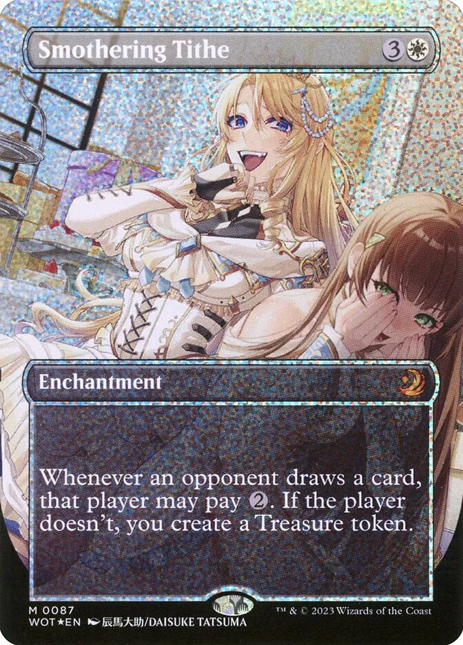 2023 Wilds of Eldraine: Enchanting Tales Smothering Tithe #87 mythic card image