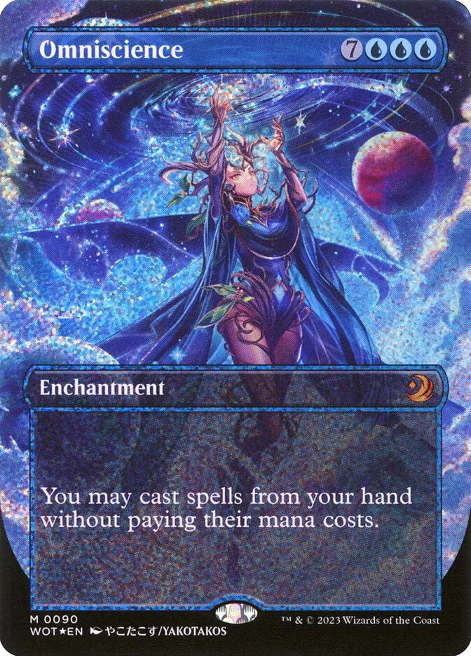 2023 Wilds of Eldraine: Enchanting Tales Omniscience #90 mythic card image