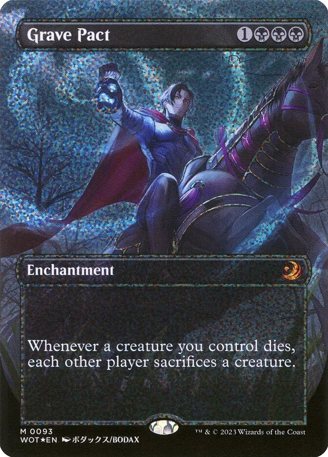 2023 Wilds of Eldraine: Enchanting Tales Grave Pact #93 mythic card image