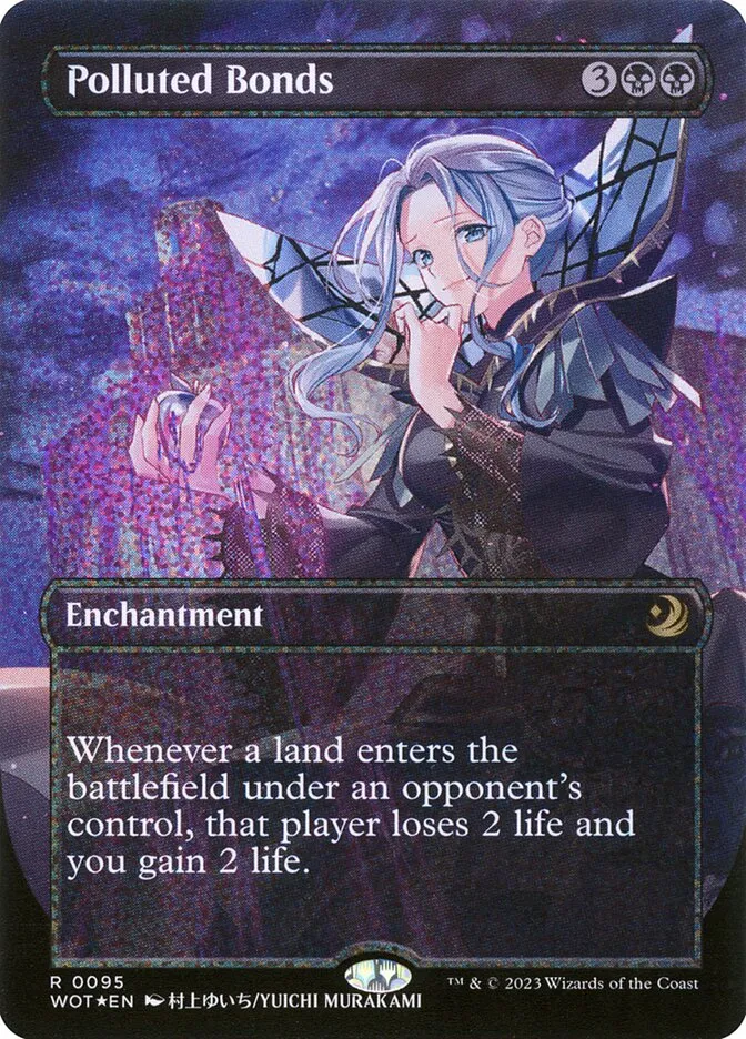 2023 Wilds of Eldraine: Enchanting Tales Polluted Bonds #95 rare card image