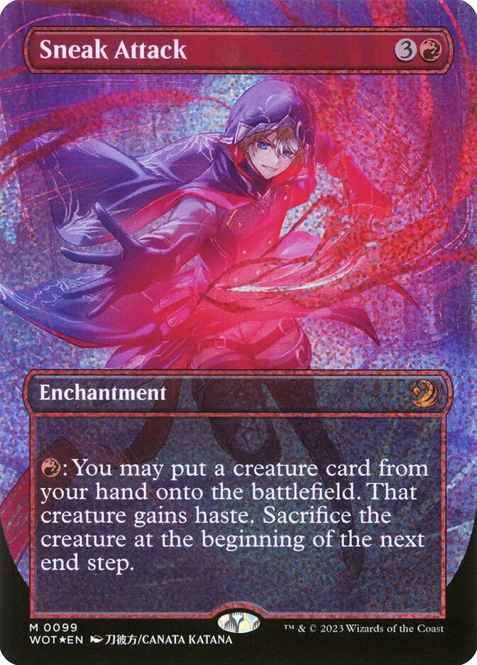 2023 Wilds of Eldraine: Enchanting Tales Sneak Attack #99 mythic card image