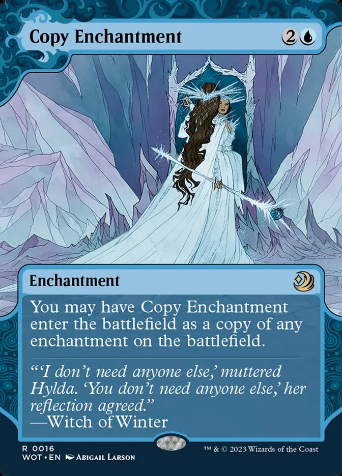 2023 Wilds of Eldraine: Enchanting Tales Copy Enchantment #16 rare card image
